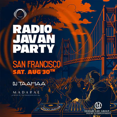Radio Javan Party San Francisco summer 2025 artwork